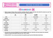 English Worksheet: PERSONAL INFORMATION