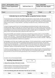 3rd Form - Experimental Sciences - Full Term Test n 3