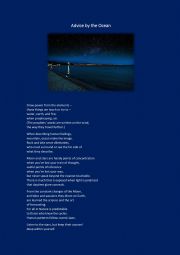English Worksheet: Poem - Reading Comprehension