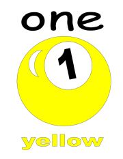 English Worksheet: Numbers and colors