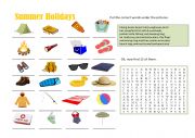 English Worksheet: Summer Worksheet