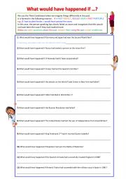 English Worksheet: Conditional type 3 