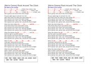 English Worksheet: Song - Clock oh rock