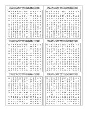 English Worksheet: WORDSEARCH AND UNSCRAMBLE FANTASY LITERATURE