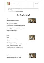 English Worksheet: Speaking Time