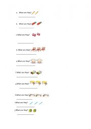 English Worksheet: what are they?