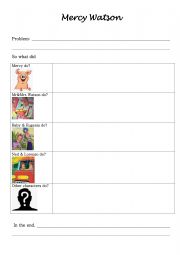 Mercy Watson story worksheet