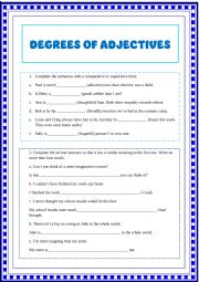 Degrees of Adjectives