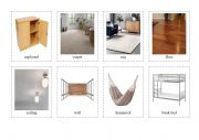 English Worksheet: Furniture flashcards