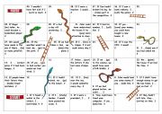 English Worksheet: Snakes and ladders