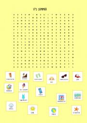 English Worksheet: Summer