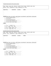 English Worksheet: Revision
