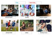English Worksheet: What do you like?