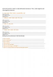 English Worksheet: PAST SIMPLE