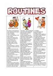 The Flintstones - daily routine