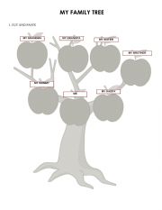 English Worksheet: FAMILY TREE