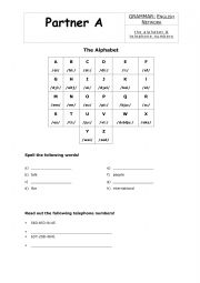 English Worksheet: Alphabet