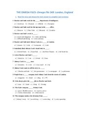 English Worksheet: Reading guide Omega files 