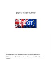 Brexit The Uncivil war 