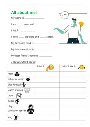 Introduce Yourself Beginner Activity