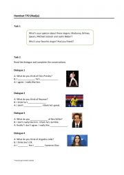 English Worksheet: Handout
