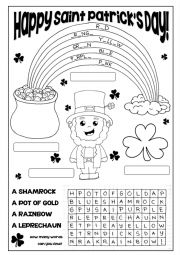 English worksheet: St. Patricks Day 