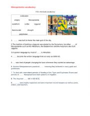 English Worksheet: Mesopotamia