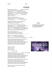 Let her go fill in the gaps