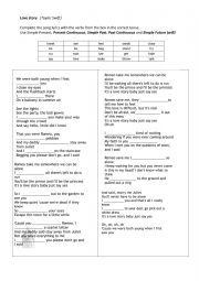 English Worksheet: Song Activity - Love story (Taylor Swift)