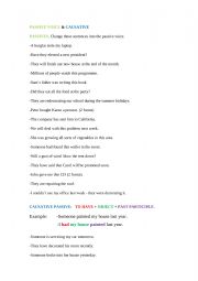 English Worksheet: passive voice