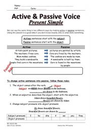 Passive voice - present and past simple