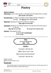 English Worksheet: Poem Day - Part 2