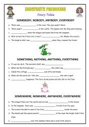 Indefinite Pronouns Fairy tales