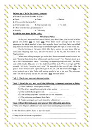 English worksheet: roseta