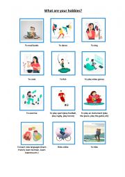 English Worksheet: Hobbies in English