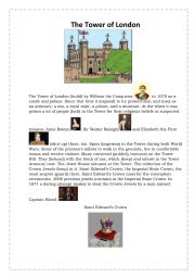 English Worksheet: The Tower of London 