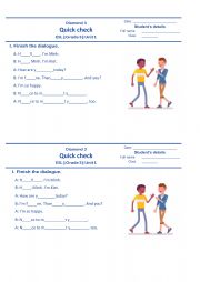 English Worksheet: quickcheck