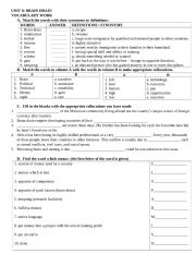 English Worksheet: Brain Drain