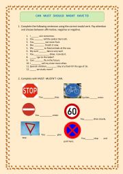 MODAL VERBS (CAN, MUST, SHOULD, MIGHT, HAVE TO) + KEY