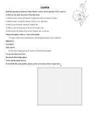 English Worksheet: Casper Movie