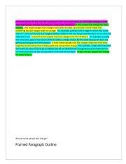 Framed Paragraph outline