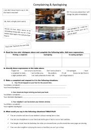 English Worksheet: Social functions