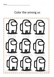 Color the among us