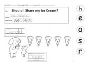 English Worksheet: Should I share my ice cream