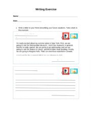 Write a letter - Future Plans 