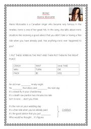 English Worksheet: Ironic- Alanis Morissette