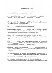 English Worksheet: BASIC BUSINESS VOCABULARY