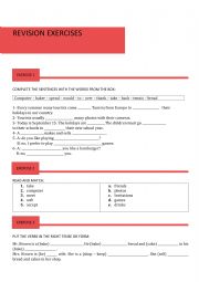 English Worksheet: Review