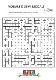 Modals - maze