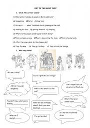 English Worksheet: Gift of the night fury
